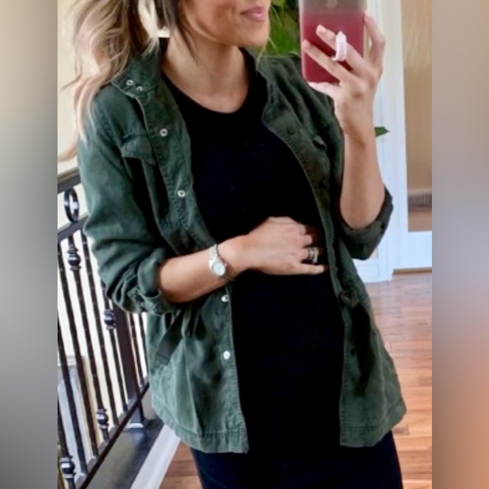 Utility Jacket - LOFT - Adjustable - Layer - Travel - Soft - Dark Green - M